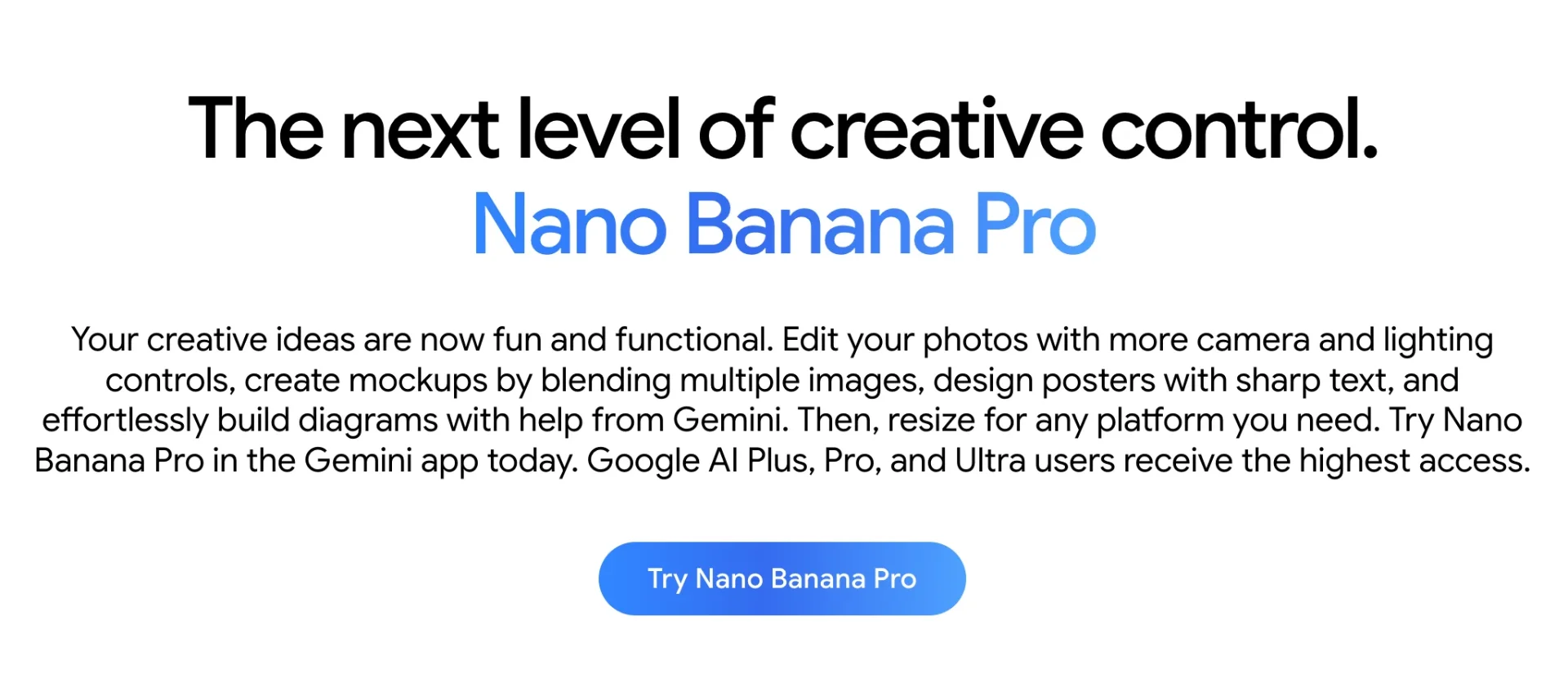 Use Nano Banana using gemini app